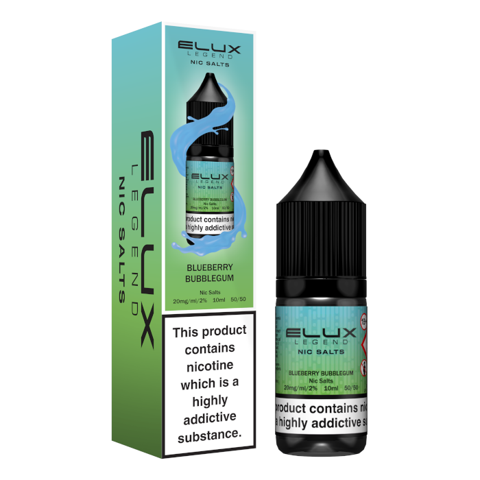 elux legend nic salt - blueberry bubblegum