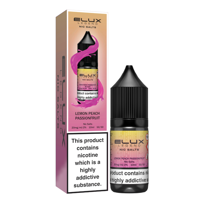 elux legend nic salt - lemon peach passionfruit