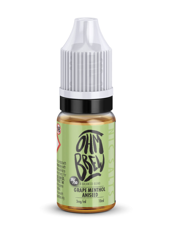 Ohm Brew Nic Salts - Grape Aniseed Menthol