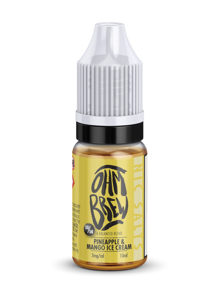 Ohm Brew Nic Salts - Pineapple Mango Ice Cream