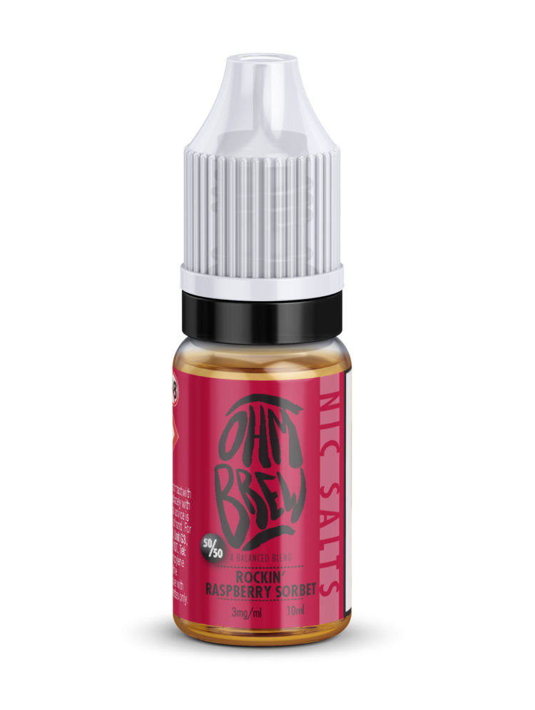 Ohm Brew Nic Salts - Rockin' Raspberry Sorbet